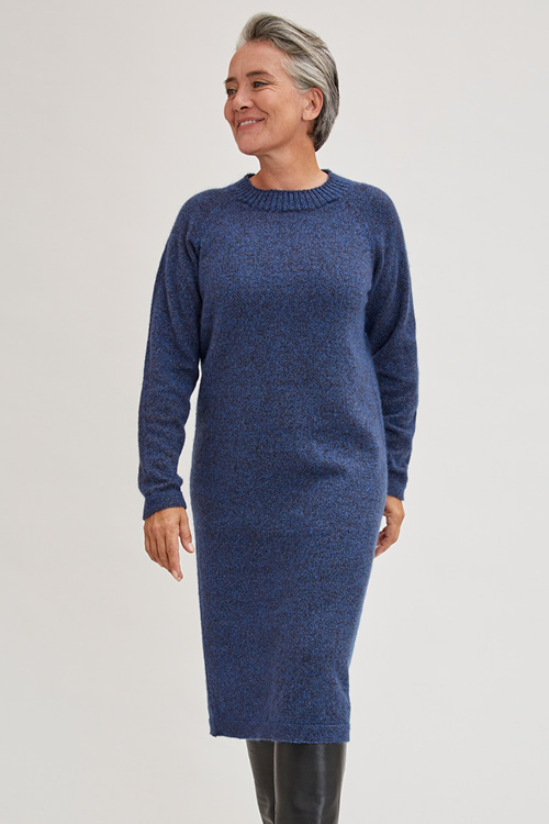 Robe pull en laine de yack longue